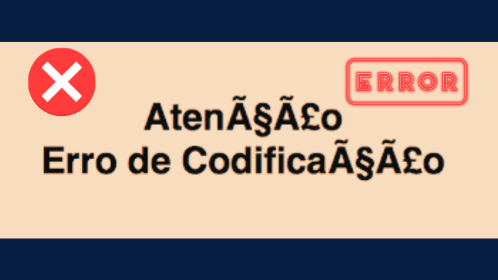 Erro de Codificação HTML